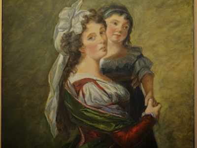 Madame Rousseau and her daughter graphic
